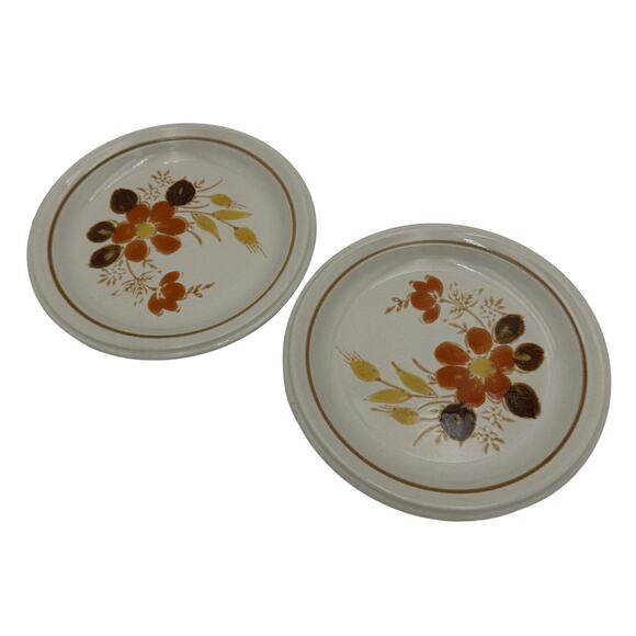 Vintage Salad Plates Highlands Pattern by Mikasa Set of 2 - Picture 1 of 8